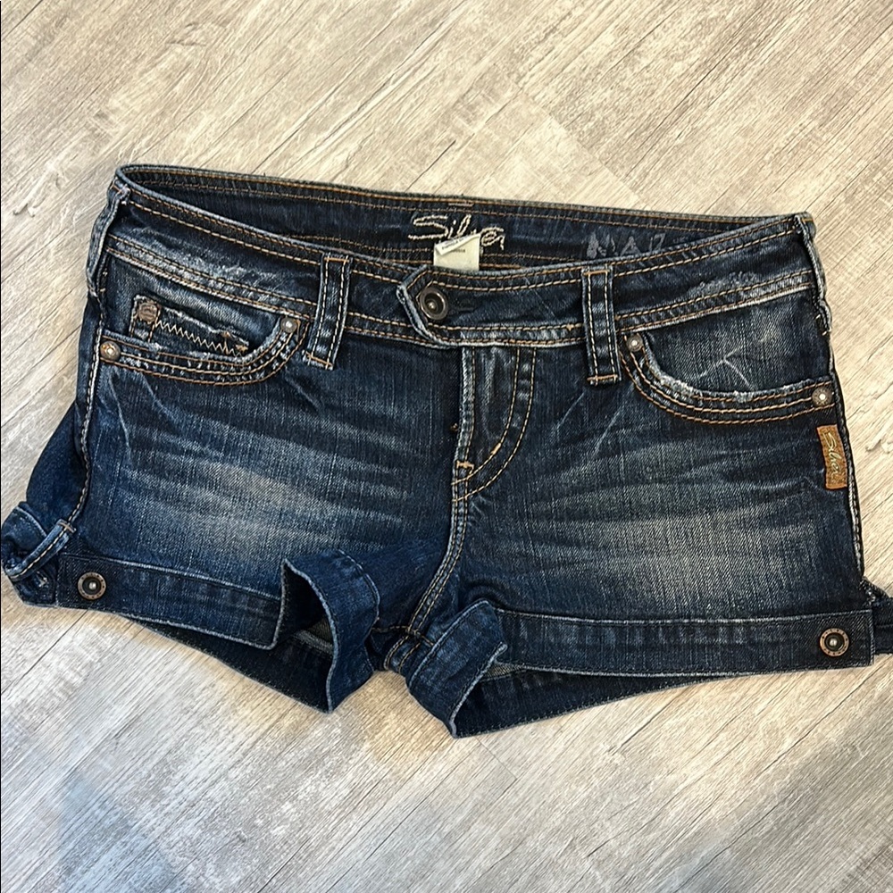 Silver Jeans Co. Dark Wash Denim Shorts